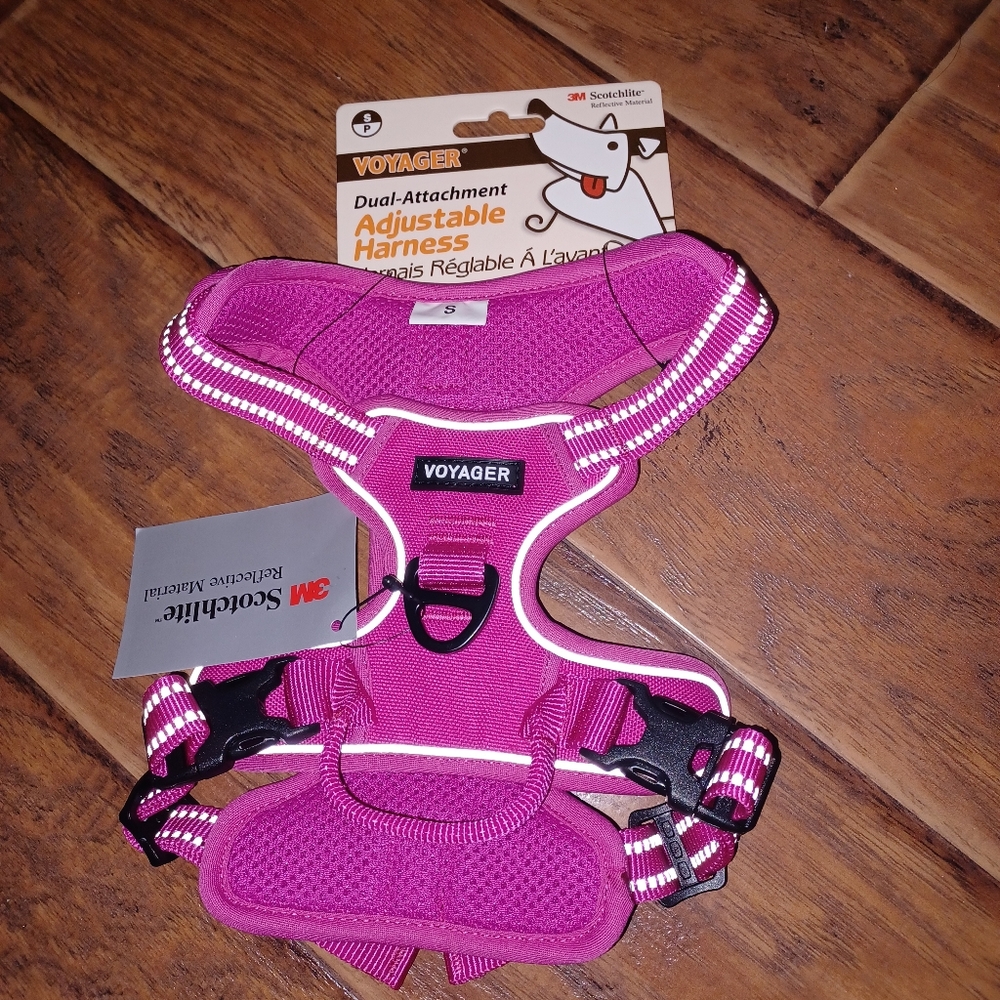 Voyager Pink Adjustable Dog Harness